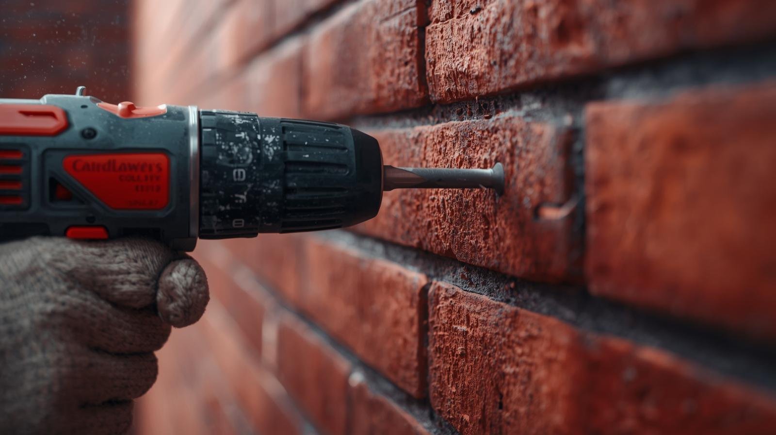 Instalación de anclaje en pared de hormigón